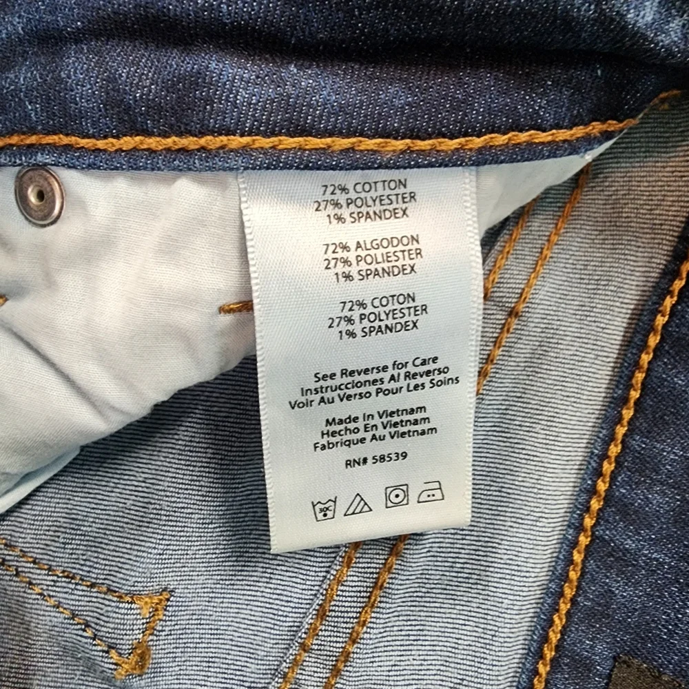 STS BLUE Ashley High Rise Button Fly Blue Denim Raw Hem Jean 28 - Picture 4 of 14